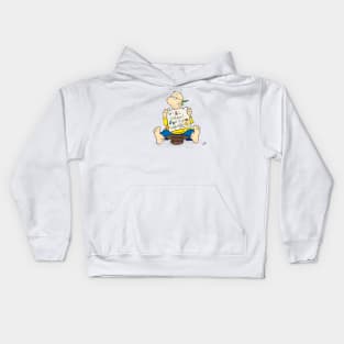 Will draw for food Kids Hoodie